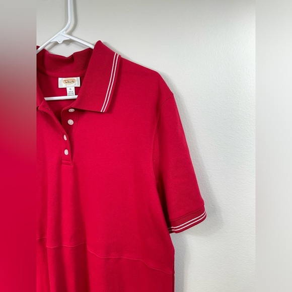 Red Polo Dress by Talbots Cotton Work Summer Size XL - Picture 5 of 14